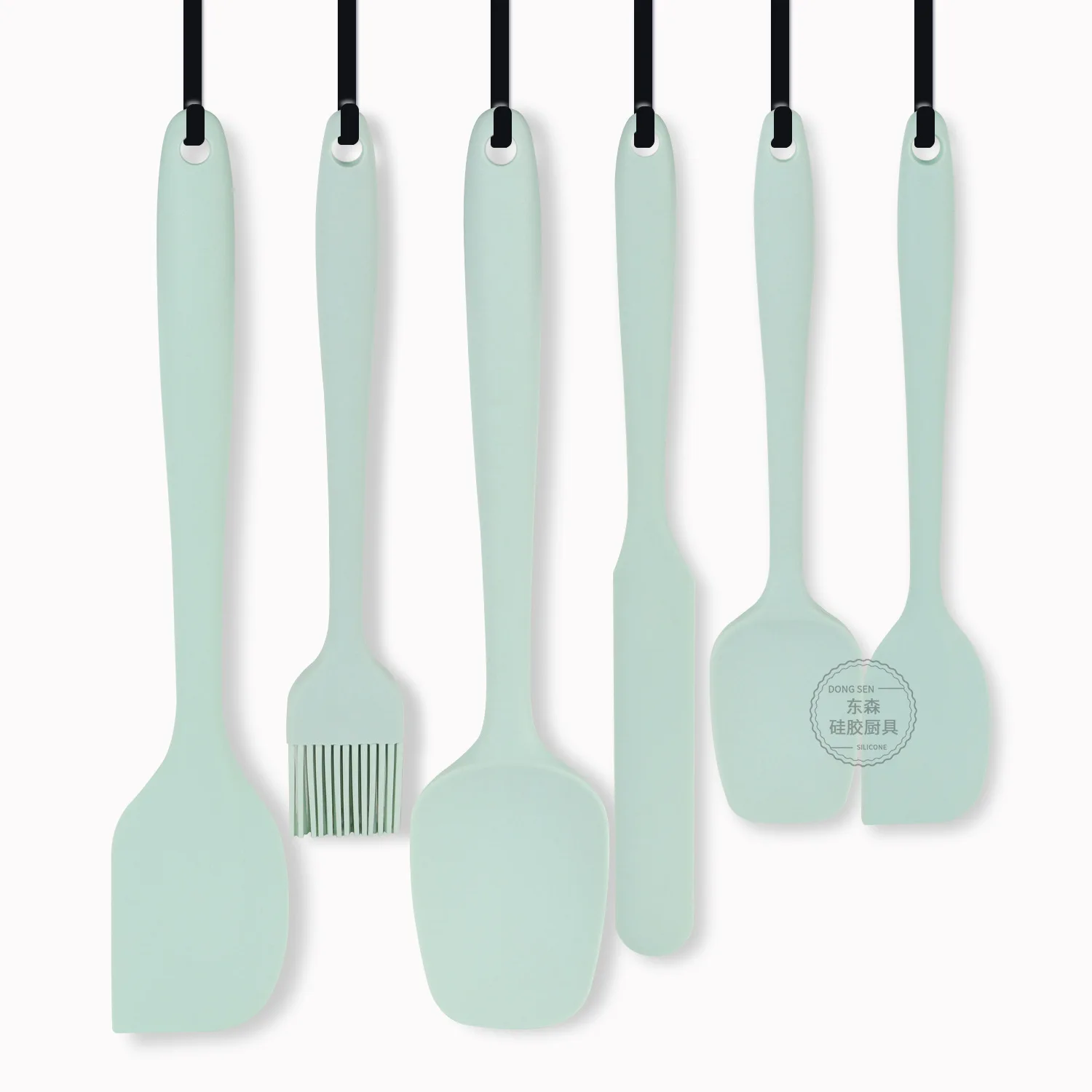 High Quality Silicone Spatula Set 6 Pieces Heat-resistant Spatulas Non-stick Rubber Spatulas Safe For Pots & Pans