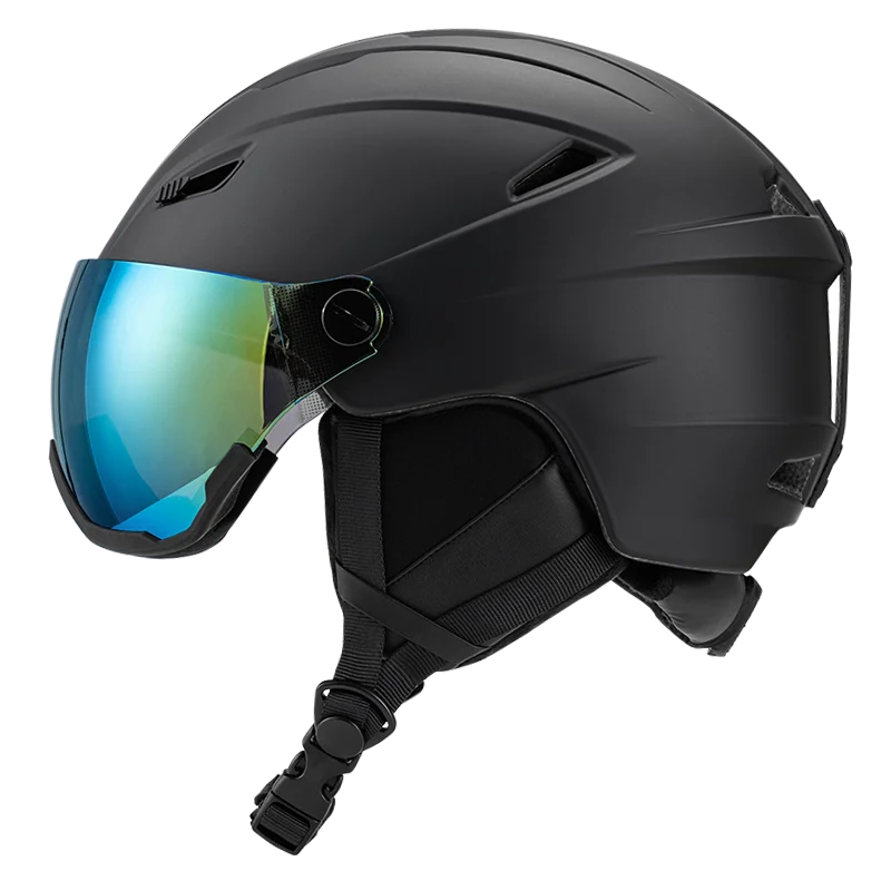 2024 ski helmet with goggle pcshell ceen1077 certification ski goggles&helmet