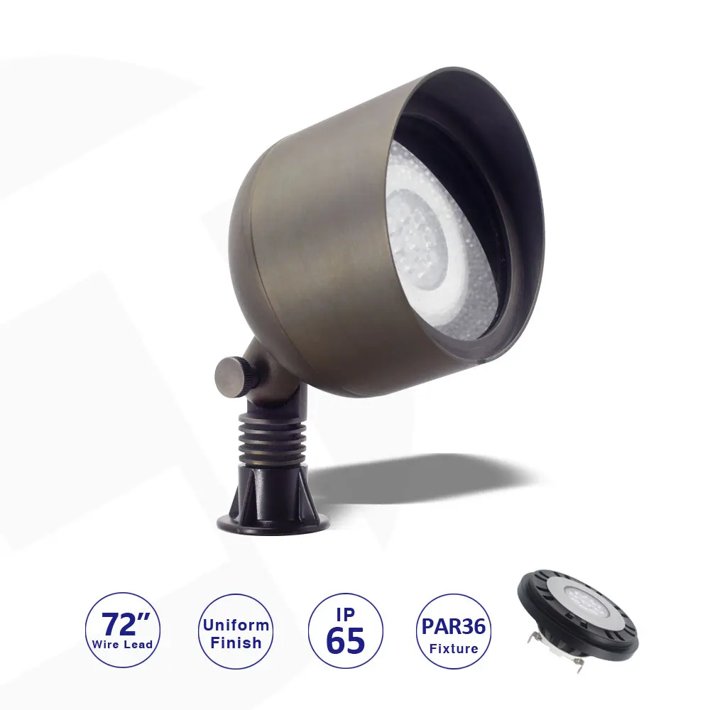 Landscape Lighting IP67 17W PAR36 Underwater Flood Light Lamp 12V AR111 G53 Base Lamp Bulbs For Garden Exterior Outdoor Lights