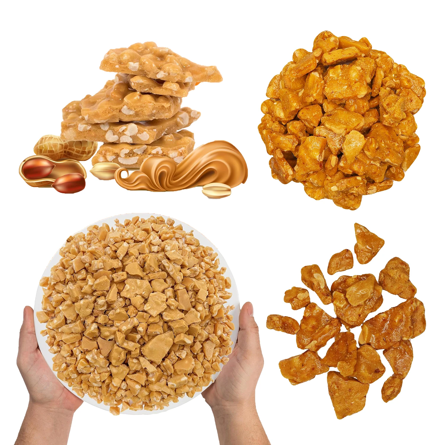 Сертификат HACCP/BRC китайские традиционные закуски хрустящее арахисовое масло твердые конфеты оптом