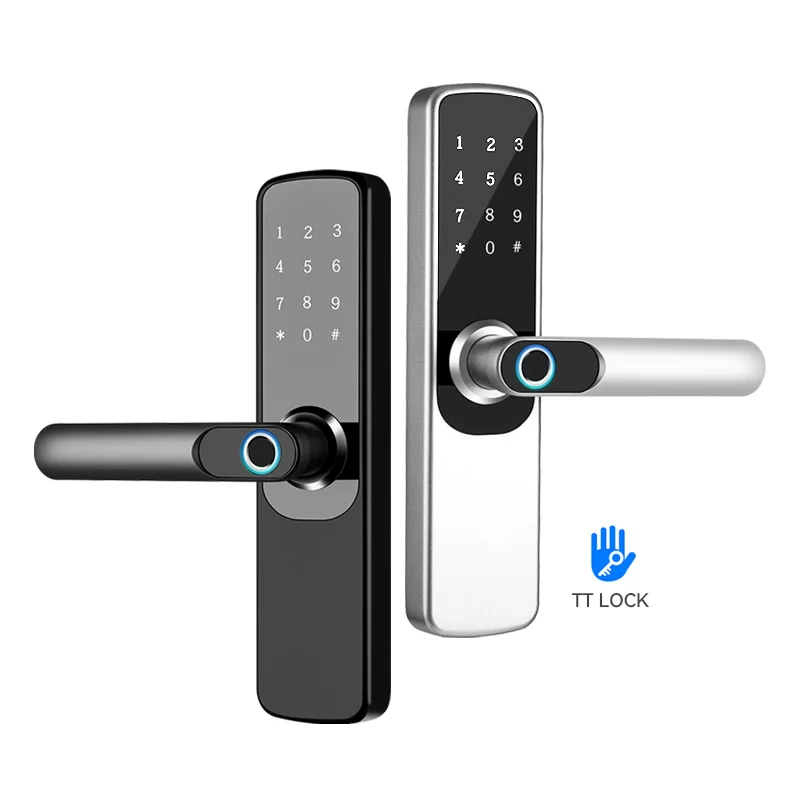 Yrhand Keyless Entry Safe Electronic Mobile Phones Fingerprint Electric Wifi Ttlock Smart Door Lock With App