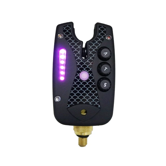 multi-colored LED two direction Wireless anti theft Fishing Bite Indicator RF998A 4+1 set