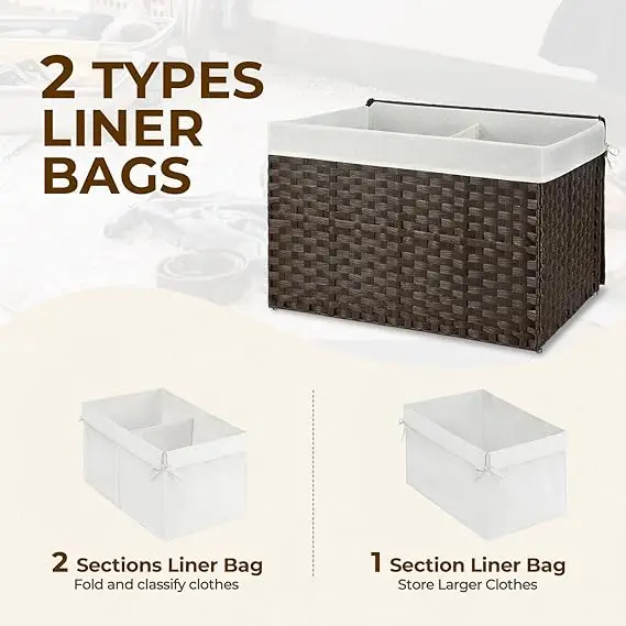 hot selling Baskets for Organizing Weave Bathroom Basket Recycled Paper Rope Storage Basket