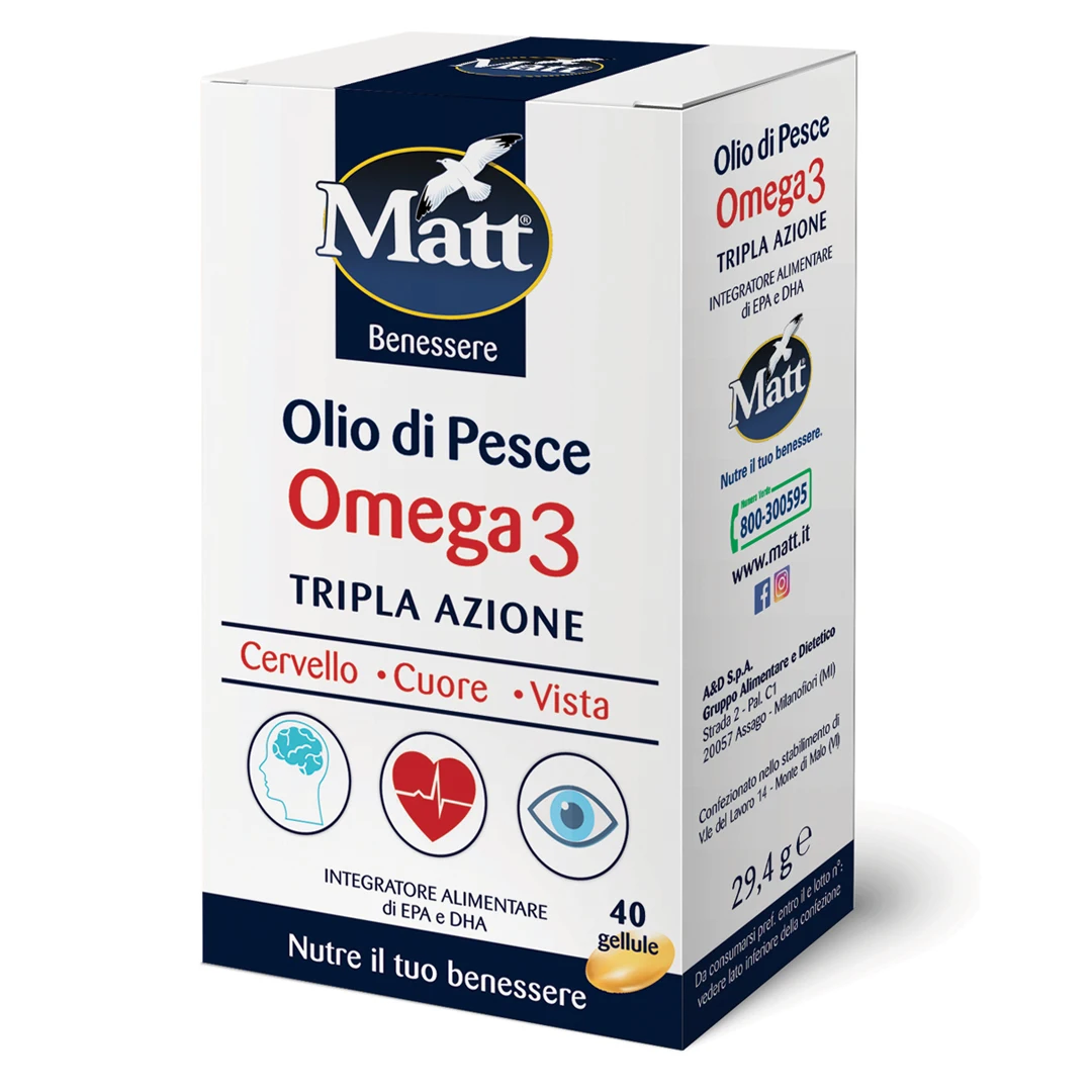 Made In Italy Health Supplements Fish Oil Omega 3 Epa Dha Triple Action Brain Heart And Eyesight For Export