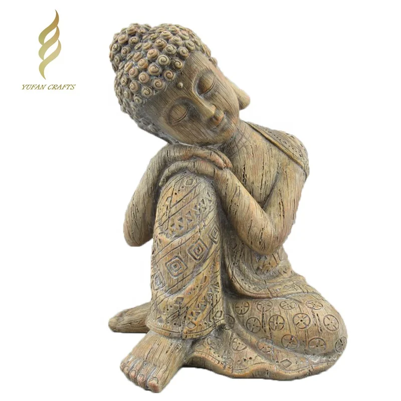 
Custom Design home decoration resin sitting buddha religious statues 