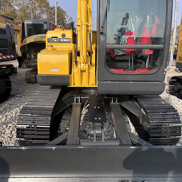 Mini Used Kobelco SK75 Janpan Hydraulic Crawler Digger Machine 7 ton Small Excavator for Sale