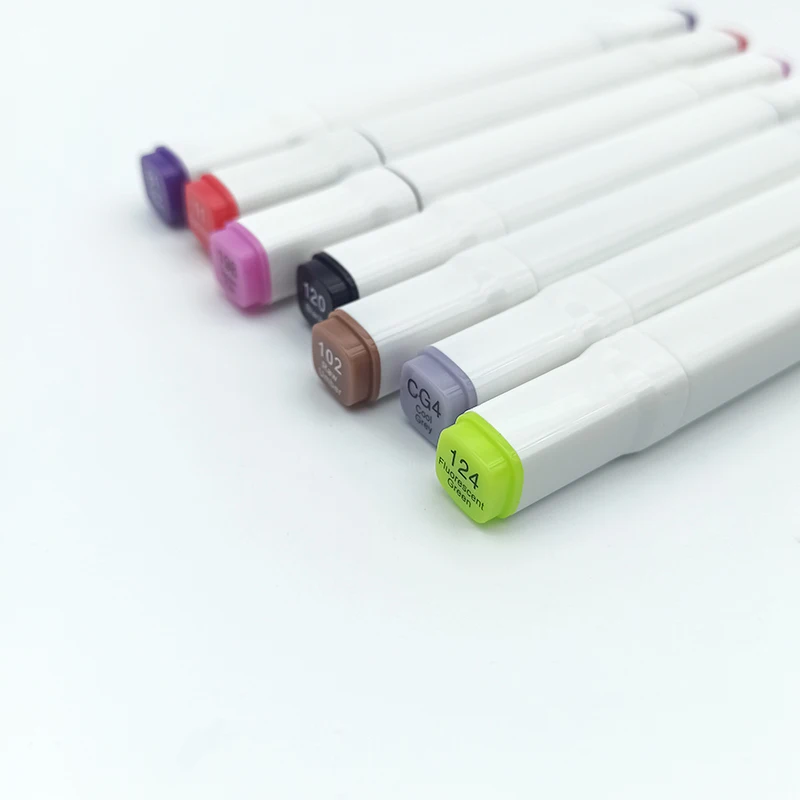 Arts Premium Dual Tips Alcohol Markers (24/48/60 Colors Pack) - Kid Adult Coloring Book Drawing Planner Calendar Projects