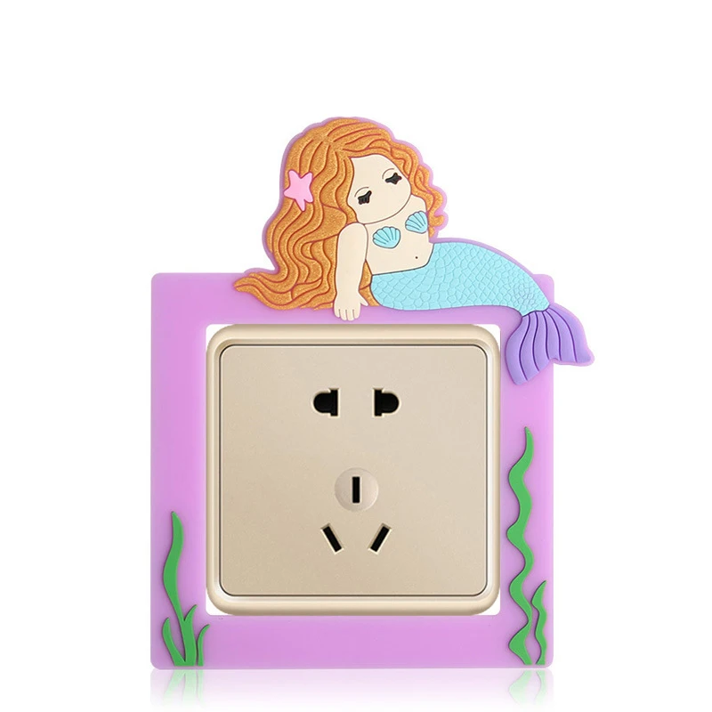 Eco-friendly Silicone Dustproof Touchproof Rubber Wall Power Light Switches Plate Cover