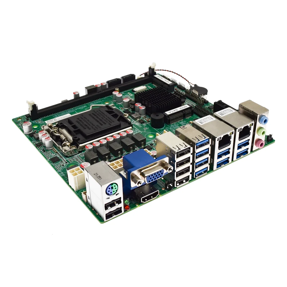 Factory OEM H110 H170 B150 LGA1155 mini itx laptop mainboard Intel 6-7th Core i3/i5/i7 boards lga 1151 motherboard with cpu ram