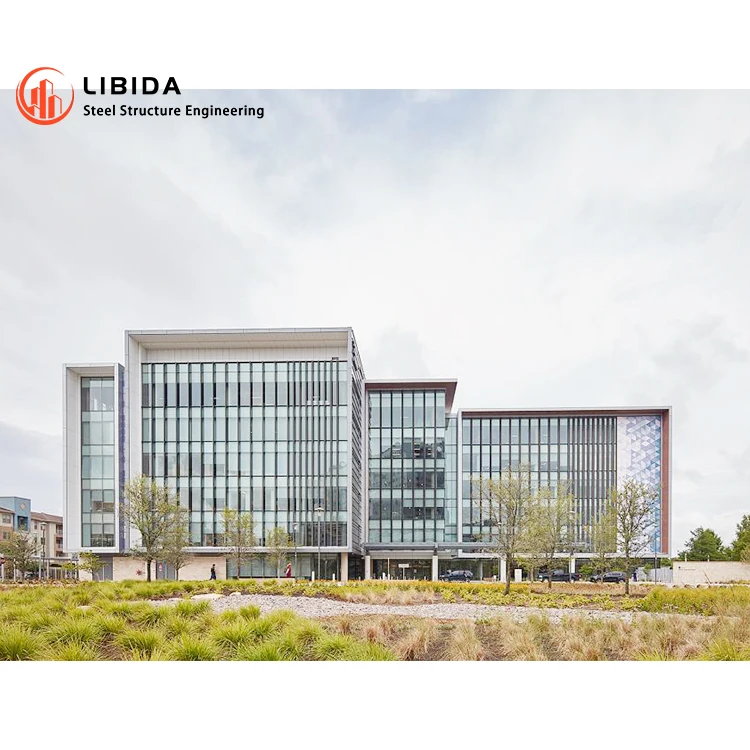 Prefabricated Stainless Frame Workshop High Quality Steel Structures Commercial Centre Office Building for Sale