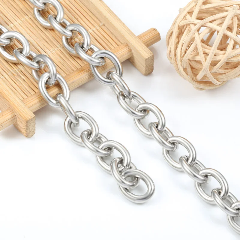 Handmade Thick Chain For Men Women Super Big Waterproof Titanium Stainless Steel Chains For DIY Jewelry Necklace