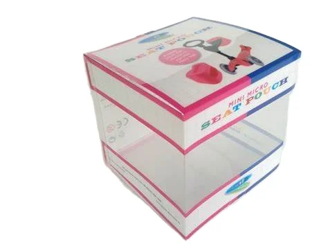 Печатная фабрика изготовленная на заказ пластиковая ПВХ упаковочная коробка с вашим собственным дизайном для рождественского подарка