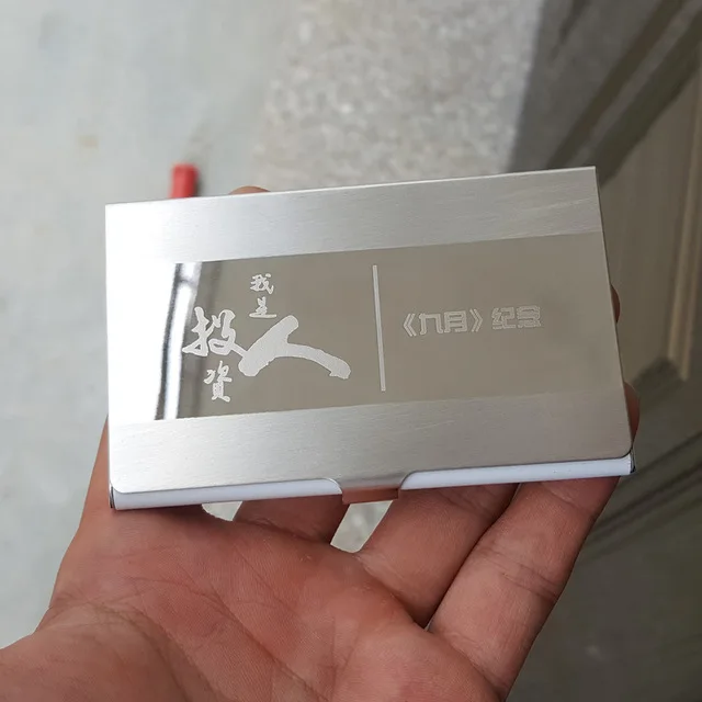 Wholesale Hot Sale Cardholder Various Styles Blank Metal Card Case Stainless Steel Bank Cards Box Name ID Business Card Holder