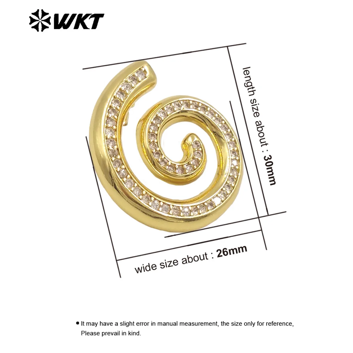 WT-ME111 новые изысканные 18-каратные Позолоченные противомоскитные катушки кубический циркон высокого качества серьги для женщин как повседневные модные украшения