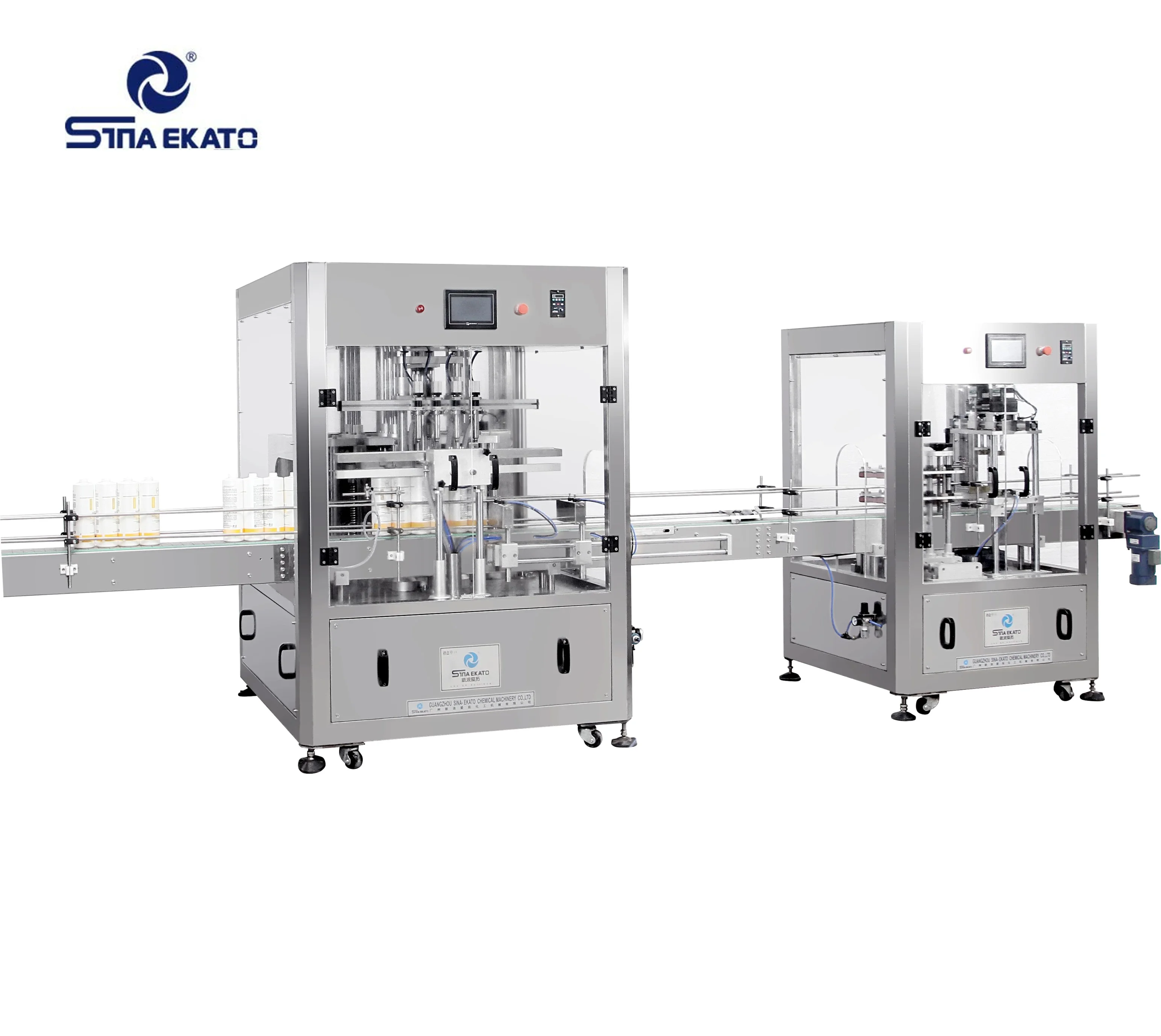 SINA EKATO Automatic 4 Heads Filling Machine Cream Body Lotion Liquid Soap Shampoo Filling Machine Bottle Filler