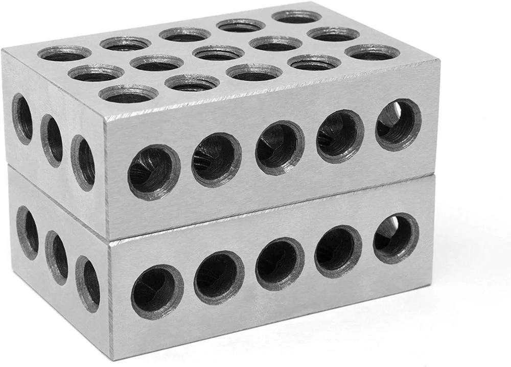 
Precision Machinist Milling 123 Blocks Matched Pair Hardened Steel 23 Holes 