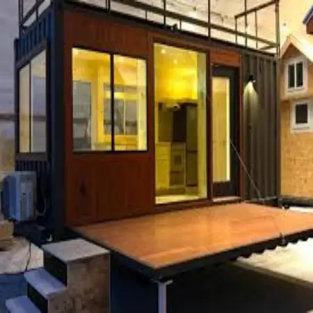 Modern container house for living 3 bed rooms mobile tiny houses portable casa container house with garage