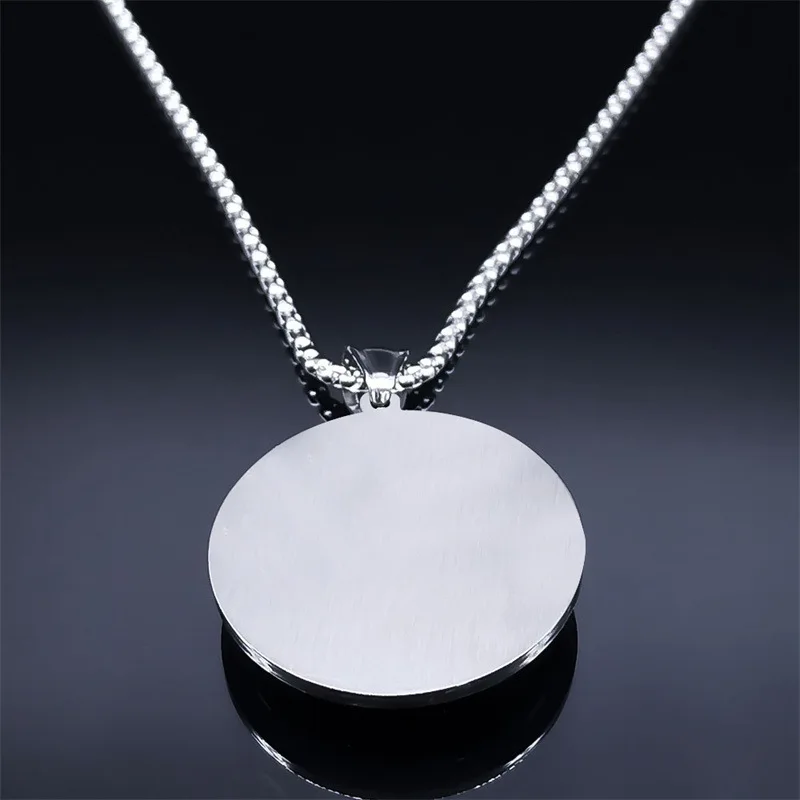 Order of the Seven Angels Stainless steel glass Solomon Talisman Protective Jewelry medallion necklace