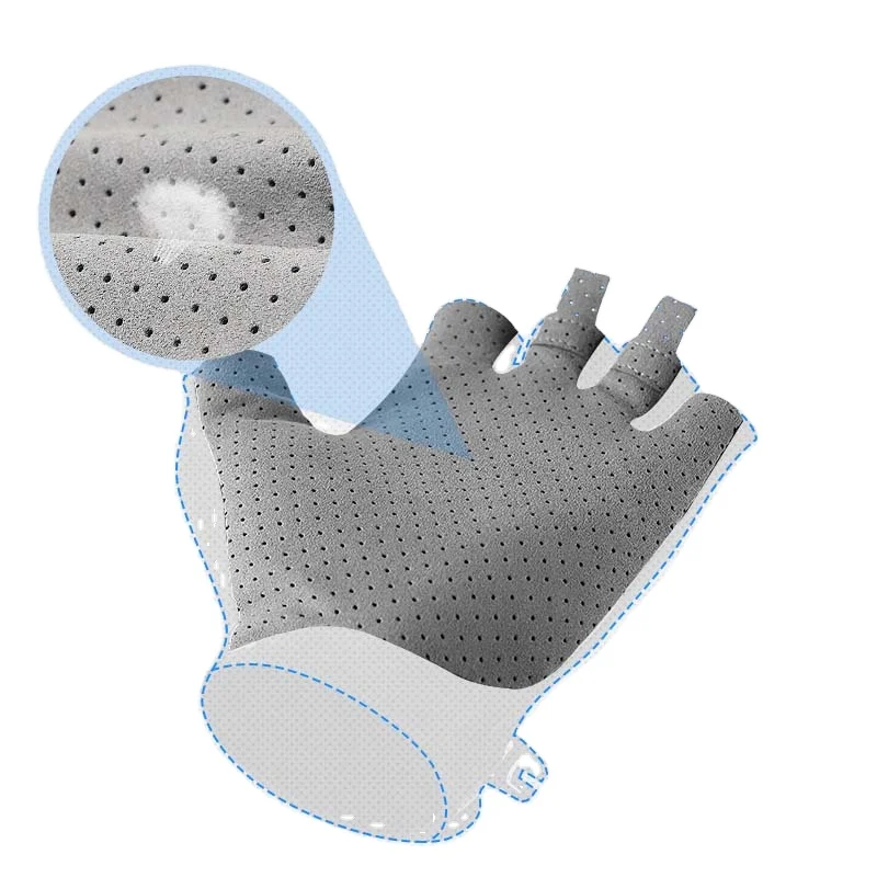 Simple Half Finger Sports Golf Sunscreen Hand Protection Summer Breathable Non-slip Ice Silk Thin Gadgets Hand Protective Tools