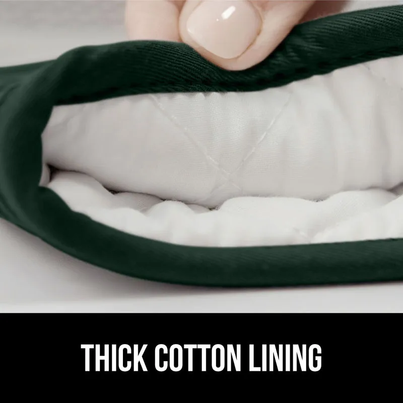 Non-slip Heat Resistant silicone oven glove Heat Resistant Silicone Oven Set Flexible Gloves for kitchen Cooking and BBQ