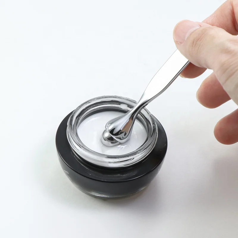 Luxury Mini Metal Eye Massage Spoons Scoop 70mm Mask Spoon with Magnetic ball