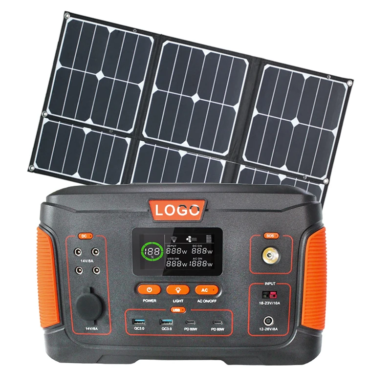 No gasoline No noise Campers RVs Lithium Generator Portable 500W 110V/220V Outdoor Solar Generator