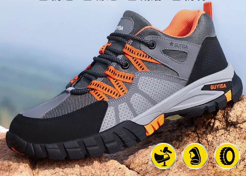 Cheap Price Oil And Acid Resistant Safety Shoe Smooth Leather Safety Shoes Waterproof For Men