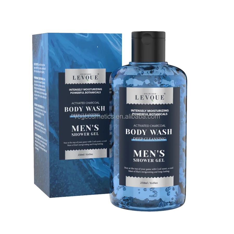 Private Label Mens Body Wash Moisturizes Shower Gel Men Shampoo