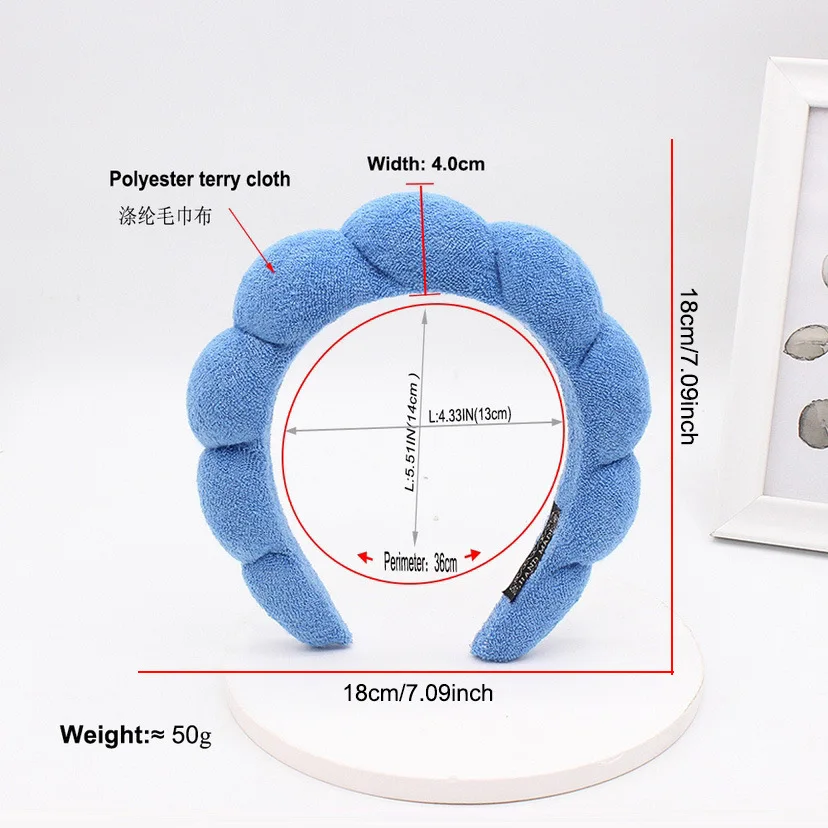 Fashion Women Twisted Knot Makeup Headband Terry Cloth Lady Hair Accessories Sponge Spa Headbands for Washing Face