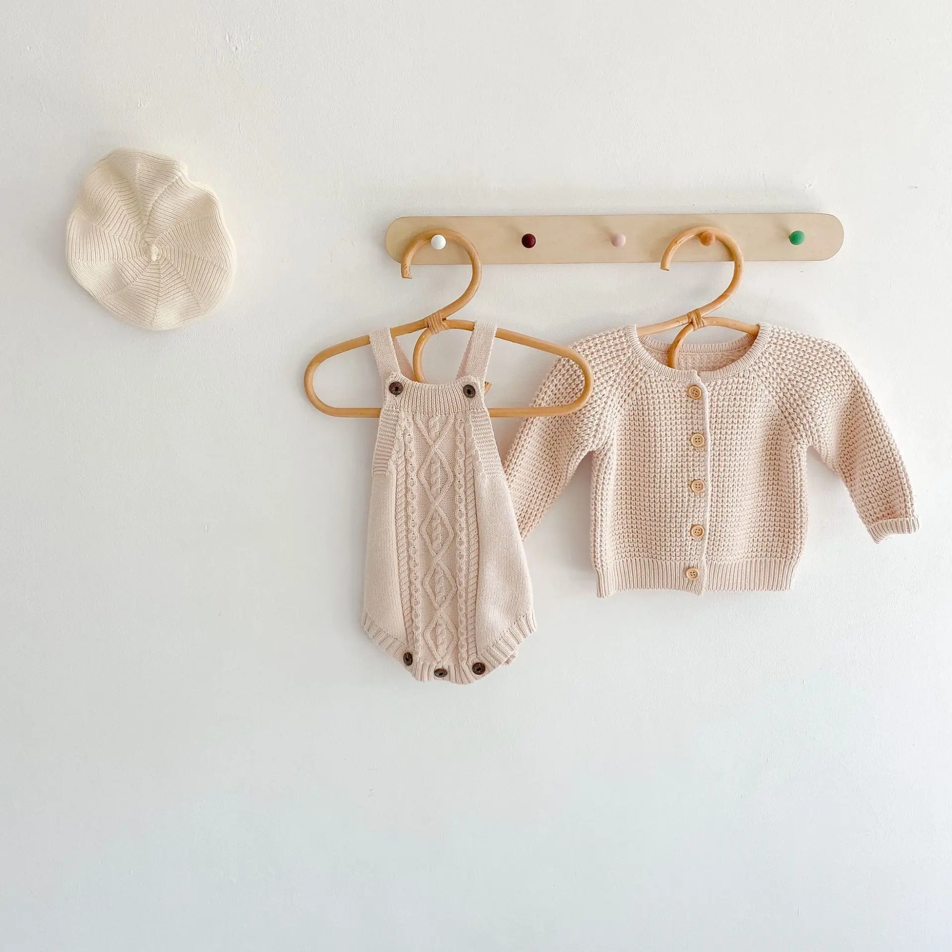 
Wholesale Baby Clothes 100% Cotton Toddler Baby Knitted Clothes 