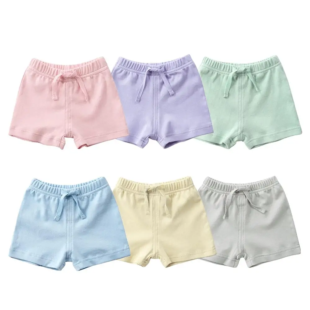 
New Summer 2020 Kids Cotton Shorts Elastic Waist Pants Baby Casual Short Pants 