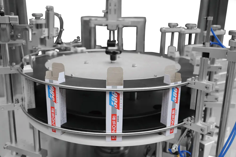 High Efficient Factory Price Vertical Pharmaceutical Blister Sachet Tube Bottle Cartoning Machine Semi Automatic