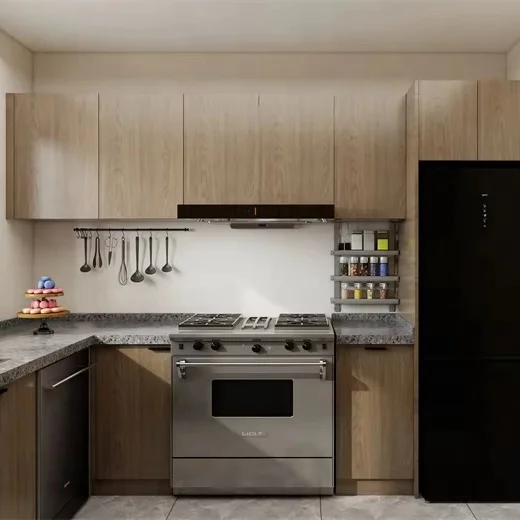 CBMmart Graphic Design Bar Counter Modern Flat Edge Waterproof Lacquer Kitchen Cabinet Luxury Custom