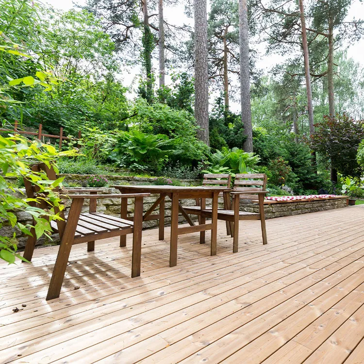 Durable Solid thermowood Boards Decoration For Outdoor Floor