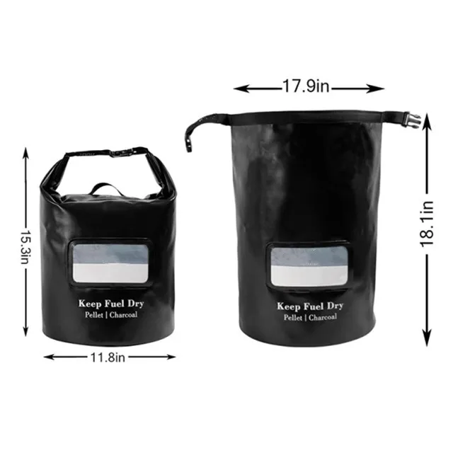 20 фунтов топливных гранул сумка для хранения на древесных пеллетах контейнер курильщик дозатором