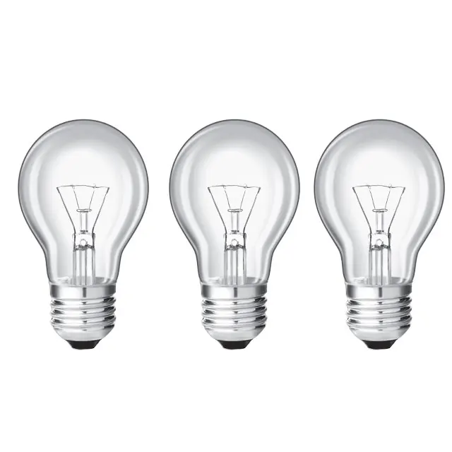 Factory Wholesale Light Bulbs 110v 220v 230v 15w 25w 40w 60w 70w 100w 200w B22 E27 A55 A60 A19 Incandescent Bulb