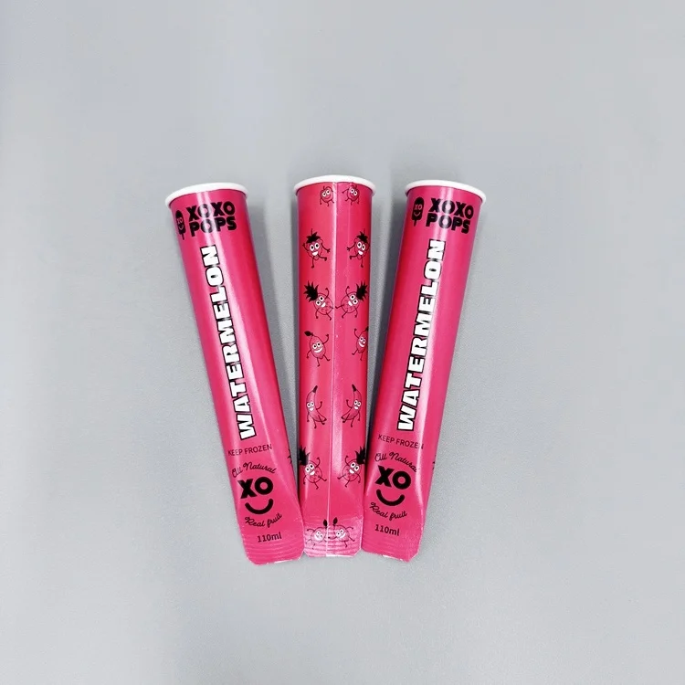 Branded 110ml Disposable Juice Paper Squeeze Calippo Tube for Wholesale