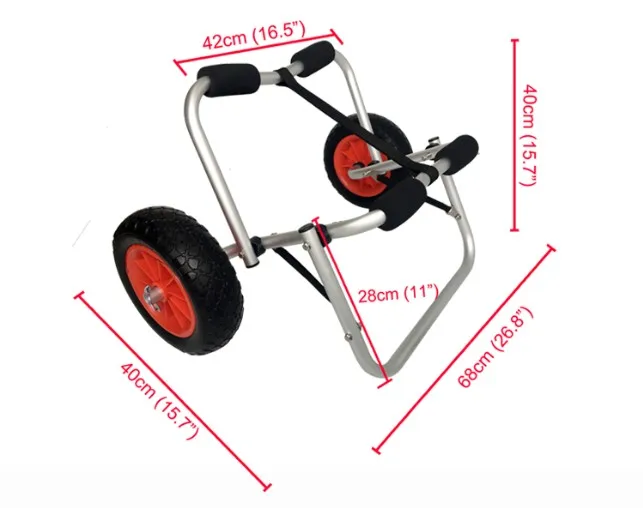 new Stainless aluminum Kayak Dolly/Kayak Cart sit on top kayak beach trolley