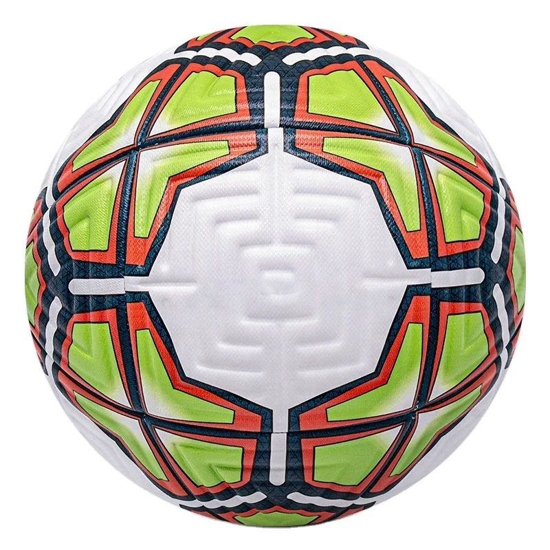 Shuoke OEM Factory Custom Logo Good Price Small MOQ Eco Friendly Pu Leather Size 5 Football Soccer Ball