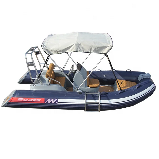 High Speed 13ft Rib390 Orca Hypalon/PVC Semi-Rigid Fiberglass RIB Inflatable Boats