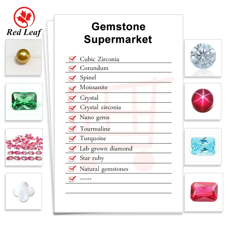 
Redleaf Jewelry Small Size ruby Gems 5A quanlity Round brilliant cut Loose gemstone 5# Corundum Ruby stone price 