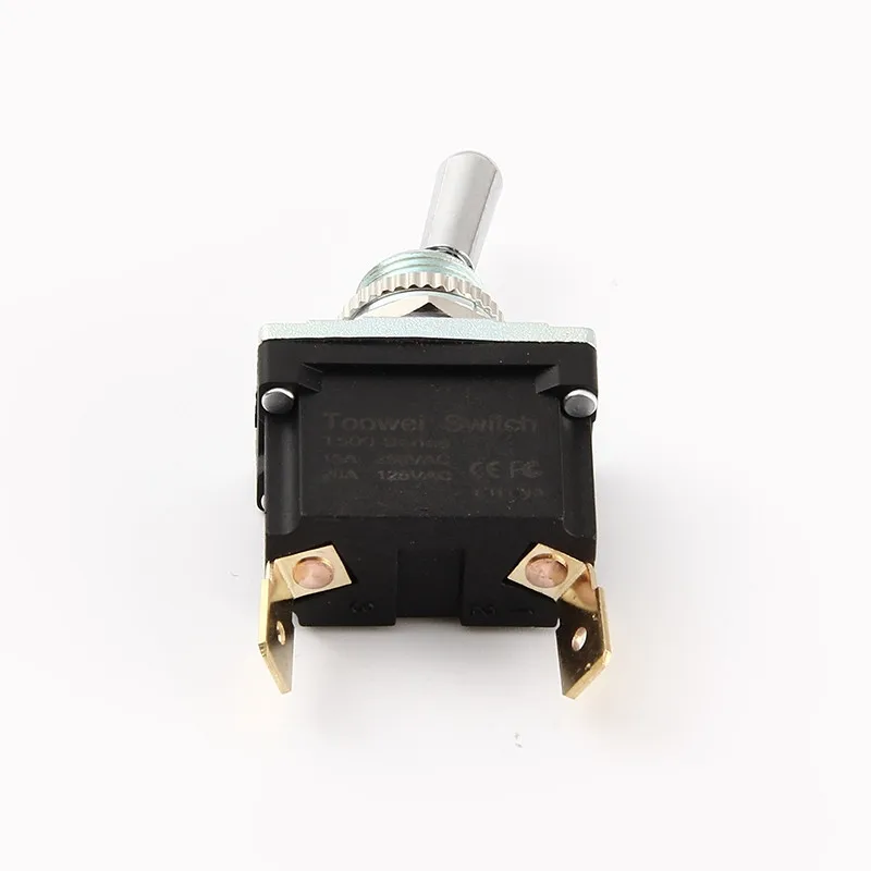 Waterproof 12mm 15A/20A 2Pins DPDT electrical ON-OFF metal toggle switch