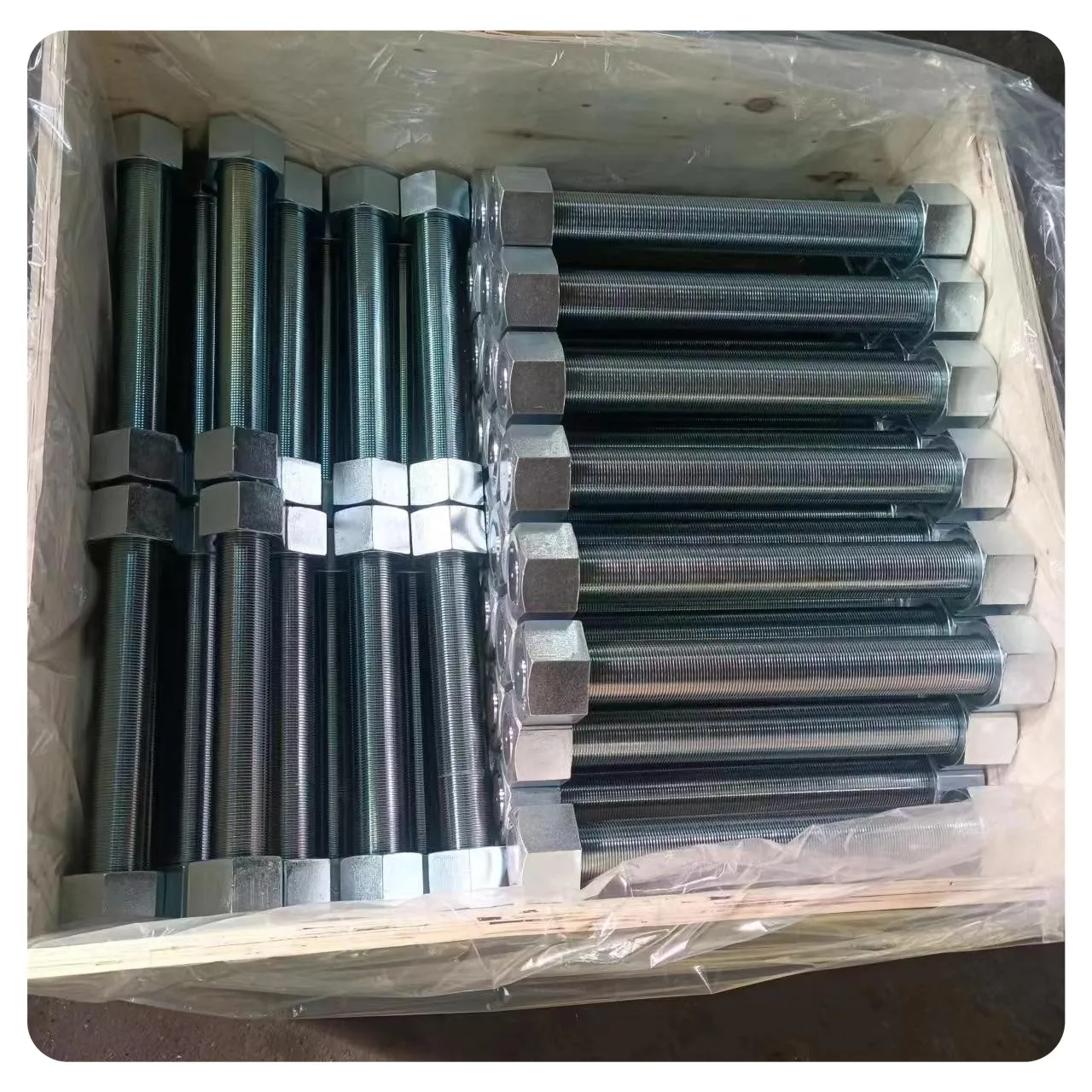 High Strength Steel Xylar 1 A320 Grade L7 L7M Assembled Nut Stud Bolt Galvanized