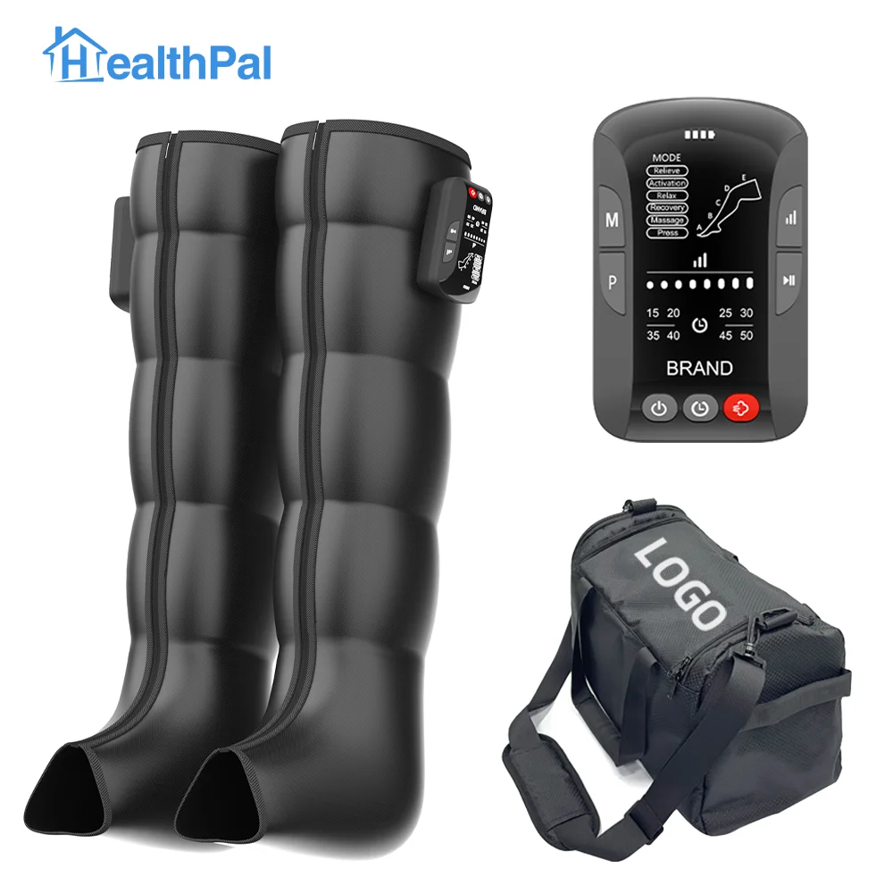 healthpal oem odm 8 chamber pneumatic medical grade shorts pressotherapy wireless air leg compression boots recovery for edema