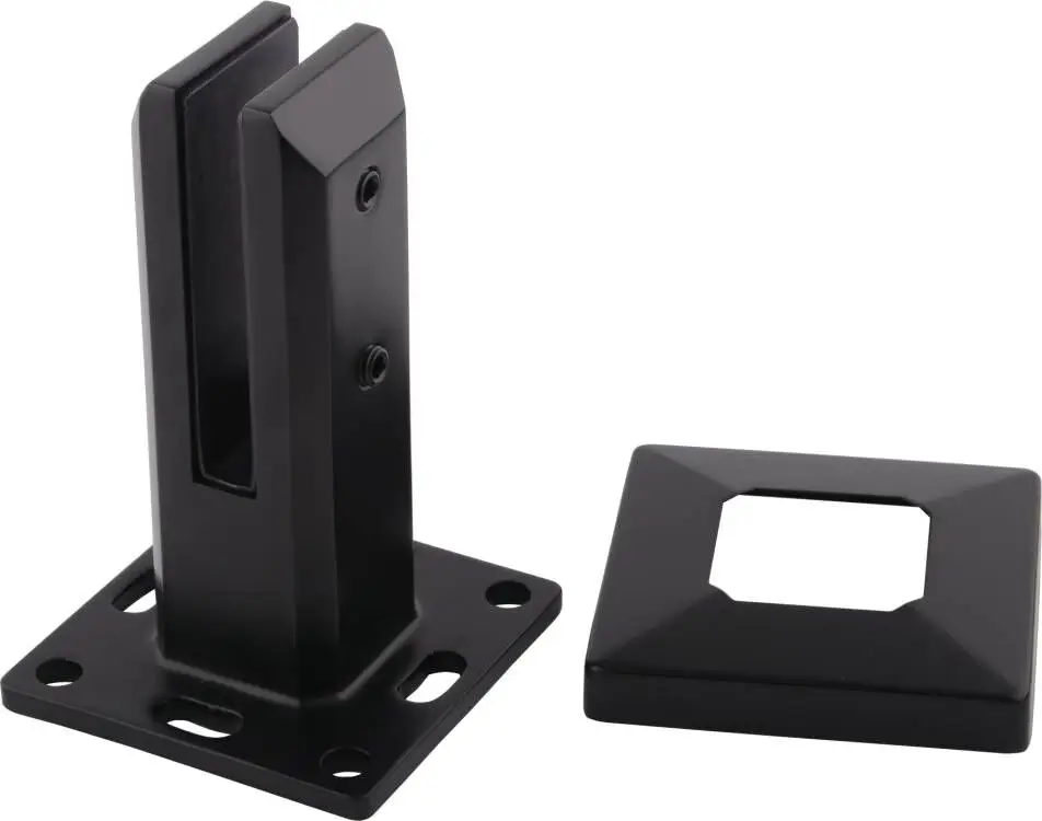 High Quality Balustrade Frameless Glass Railing Fittings Stainless Steel Swimming Pool Glass Fixing 316 Mirror Square Spigot