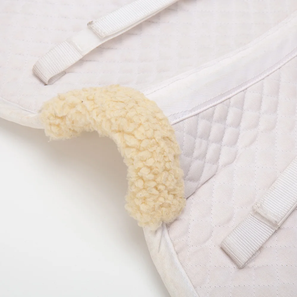 OEM белый ремешок из овчины хлопчатобумажная ткань английская покупка полуподушка для конных скачек верховая езда