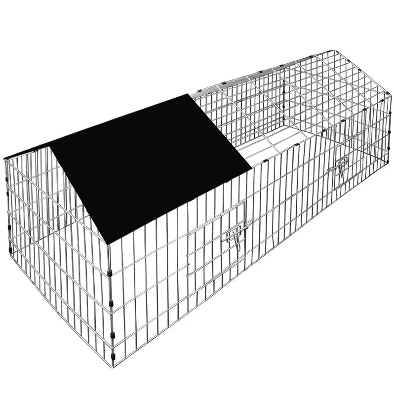 Portable Movable Houses Chicken Coop Cover Walk in Pen Run Large Metal Chicken Coops Cage