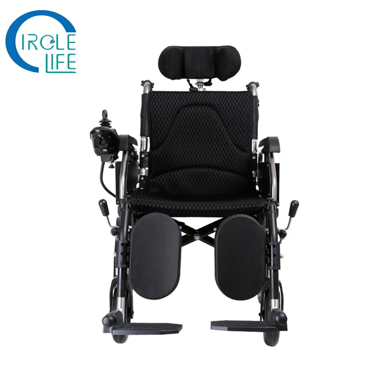 Hot sell foldable power wheelchair with motor controller and battery electric wheelchair