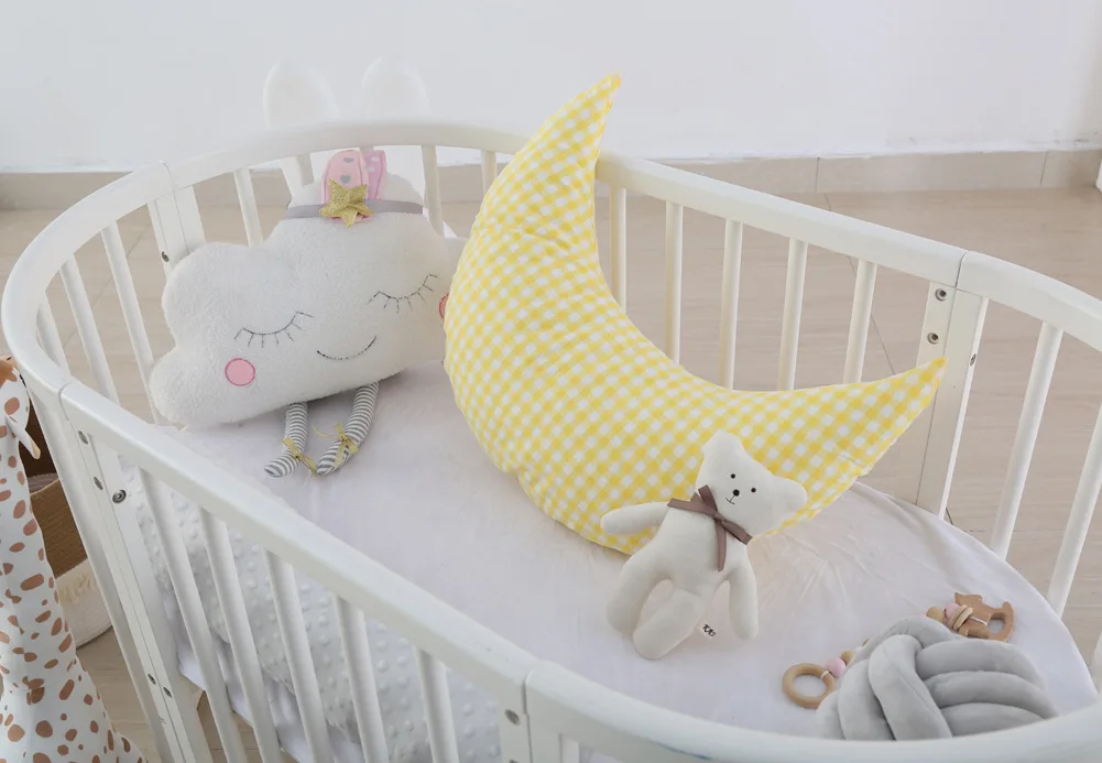 For Pregnant Women Newborn Baby Posing Pillow Moon Shape Infant Nursing Pillow Crib Bumper Room Decoration Pillow
