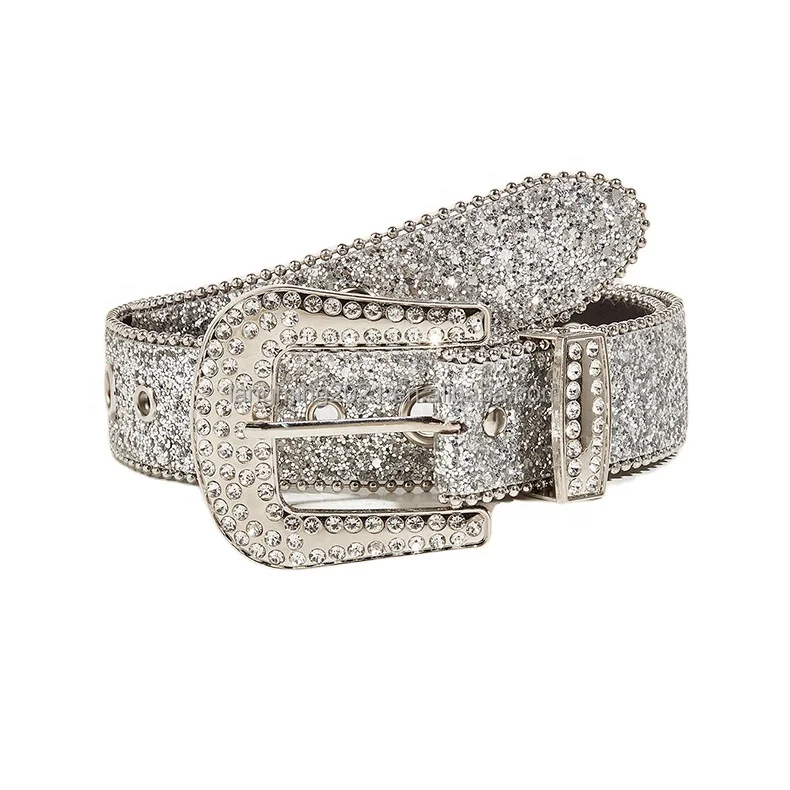 Ремень со стразами